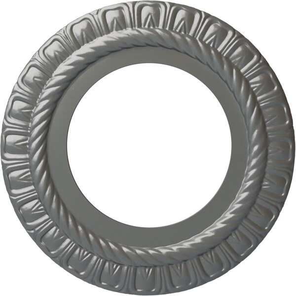 Ekena Millwork Claremont Ceiling Medallion (Fits Canopies up to 7"), 10 5/8"OD x 5 3/4"ID x 1/2"P, Silver CM10CLSLS - main